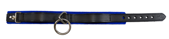 1.5 Suede Locking Collar Tri Ring Blue