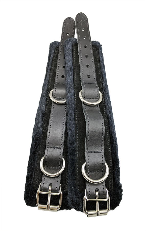 Faux Fur Wrist Black